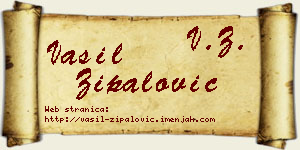 Vasil Zipalović vizit kartica